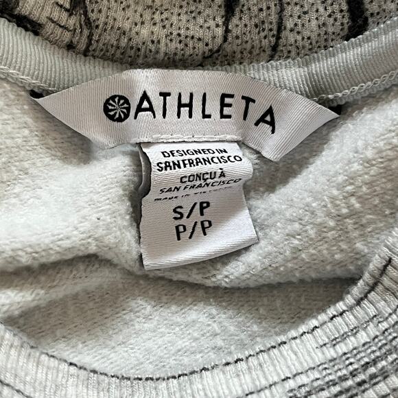 Athleta Balance Dress Eden Floral Grey Small Petite - Picture 5 of 6